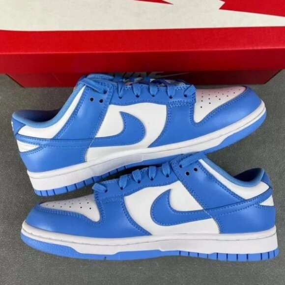 Nike Shoes - 🌹🌹Nike Dunk Low White Blue Sneaker Women Sizes
